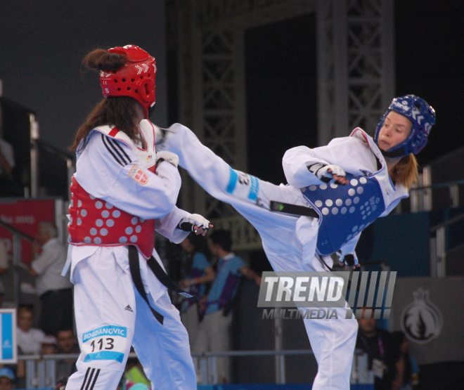 Bakı 2015 I Avropa Oyunları çərçivəsində taekvondo yarışları. Azərbaycan, 16 iyun 2015